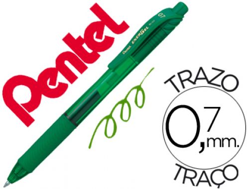 Roller pentel energel bl107 0,7mm verde , Pentel , 53482 , 0884851007384